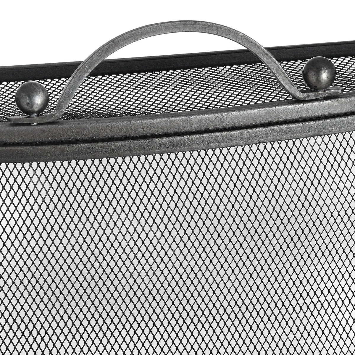Mesh Fireguard In Antique Pewter Effect Finish - view 3
