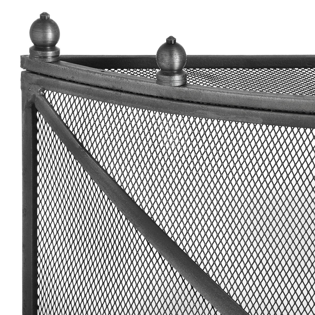 Mesh Fireguard In Antique Pewter Effect Finish - view 4