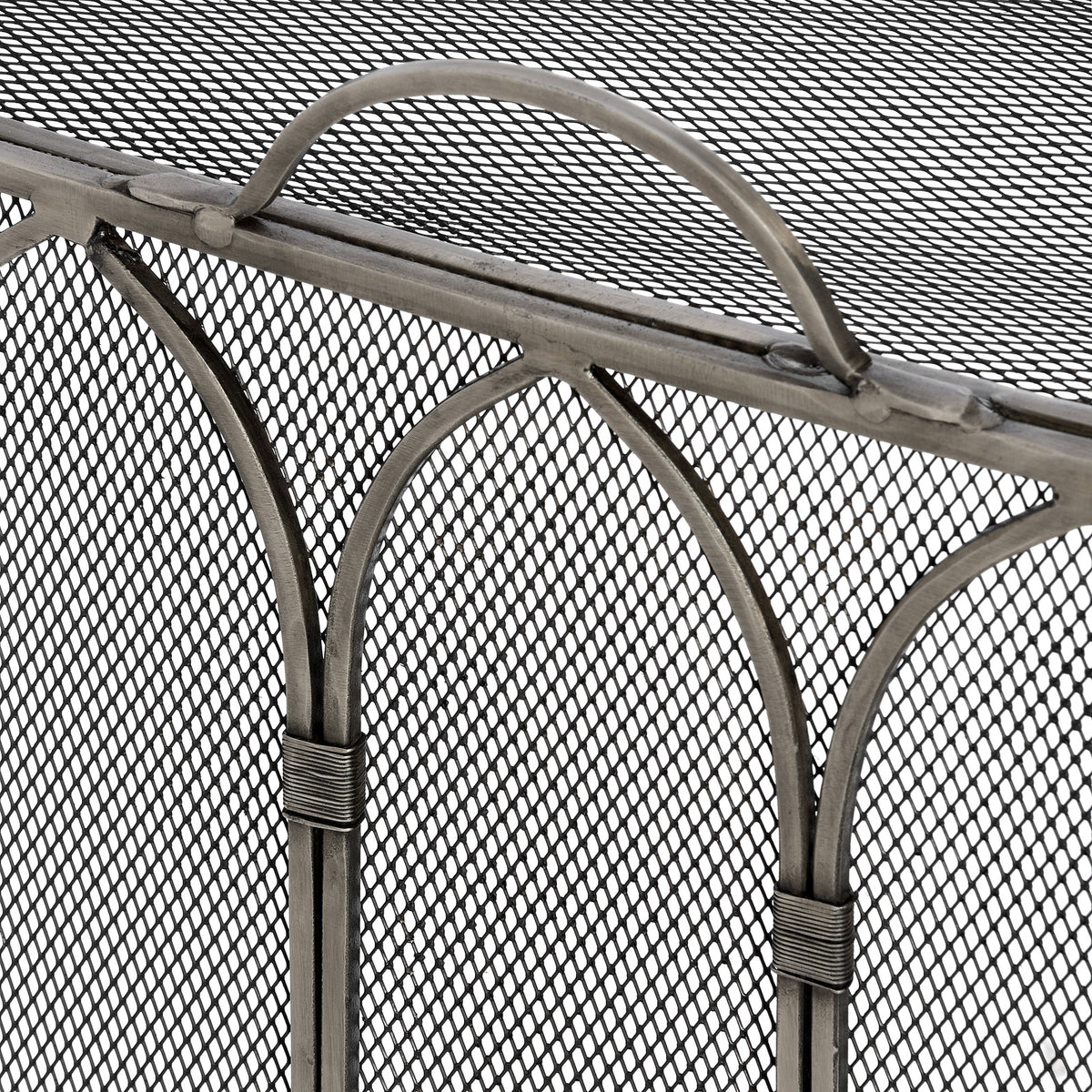 Gothic Antique Pewter Firescreen - view 3