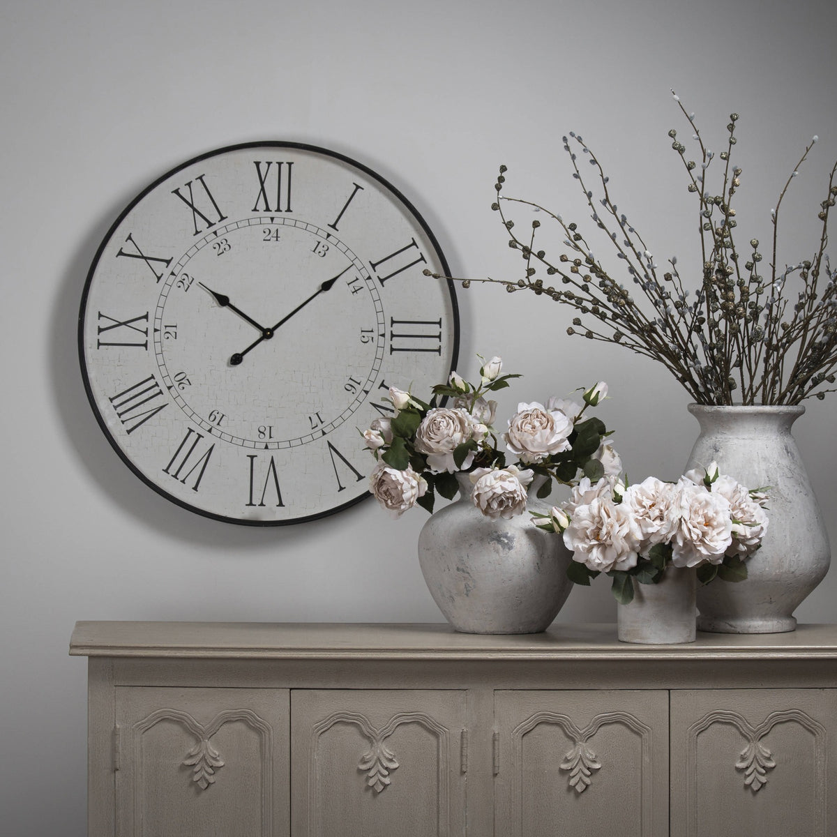 Large Embossed Station Clock - view 5