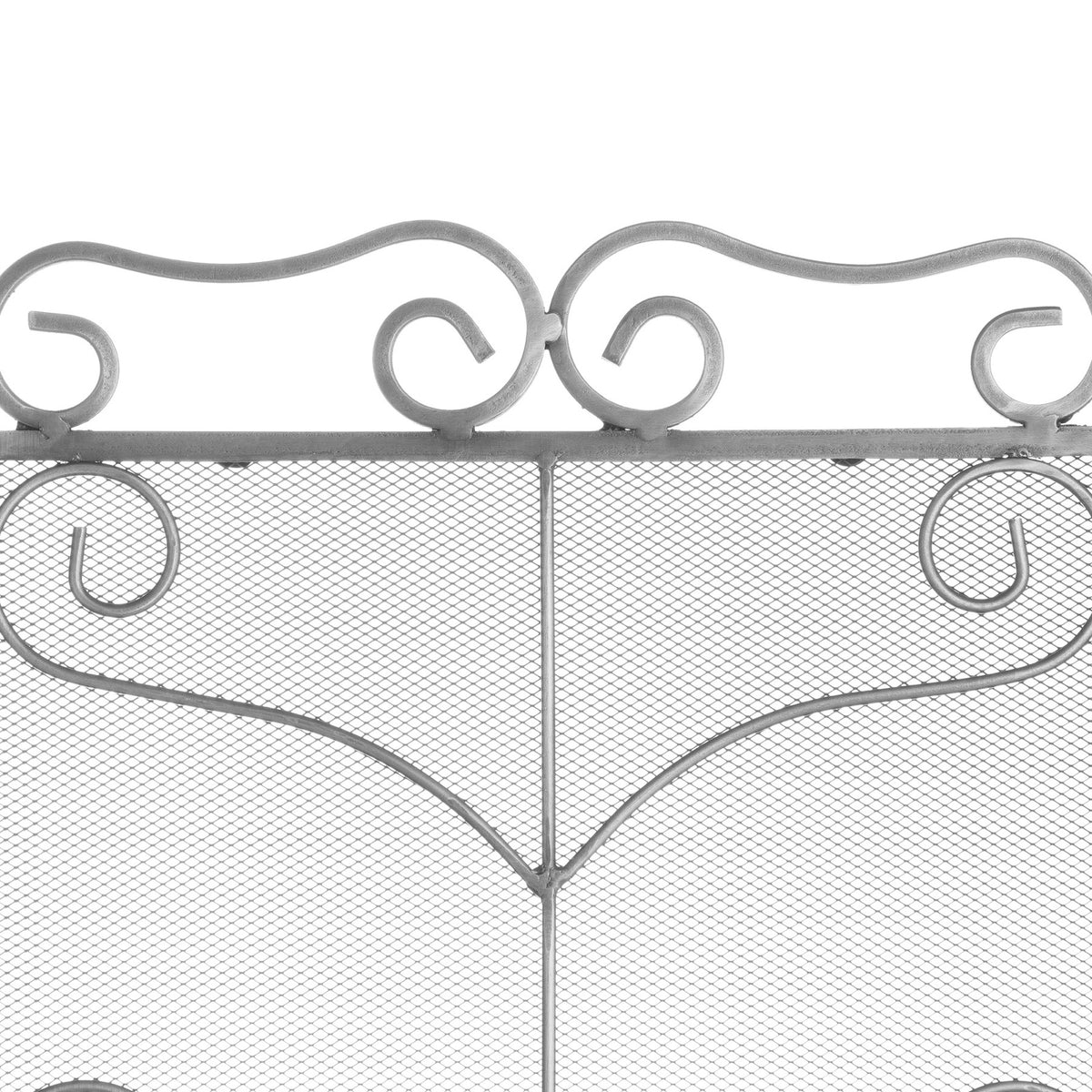 Heavy Large Antique Silver Fire Screen - view 3