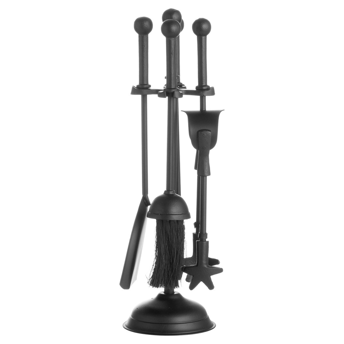 Ball Topped Companion Set In Black - view 3