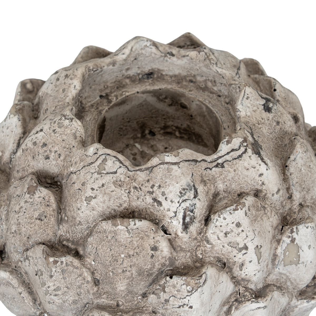 Large Stone Effect Acorn Tea Light Holder - view 2