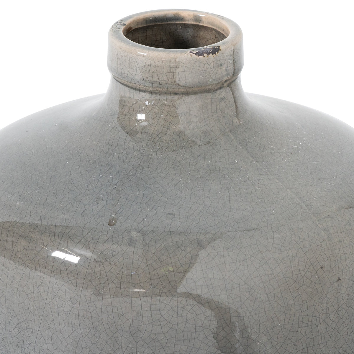 Garda Grey Glazed Chive Vase - view 2