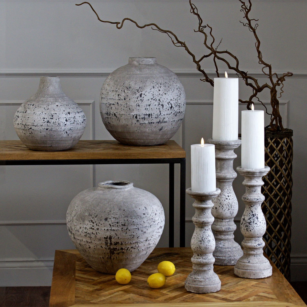 Tiber Large Stone Ceramic Vase - view 4