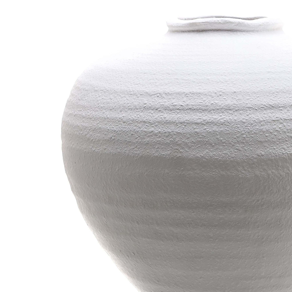 Regola Large Matt White Ceramic Vase - view 2
