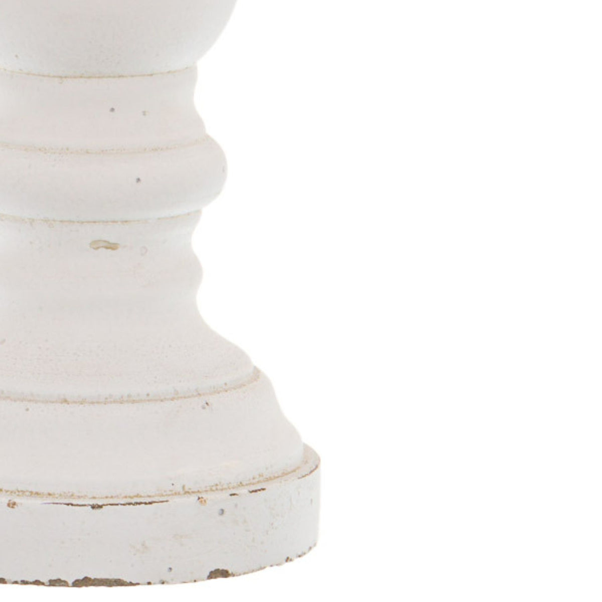 Matt White Large Ceramic Column Candle Holder - view 2