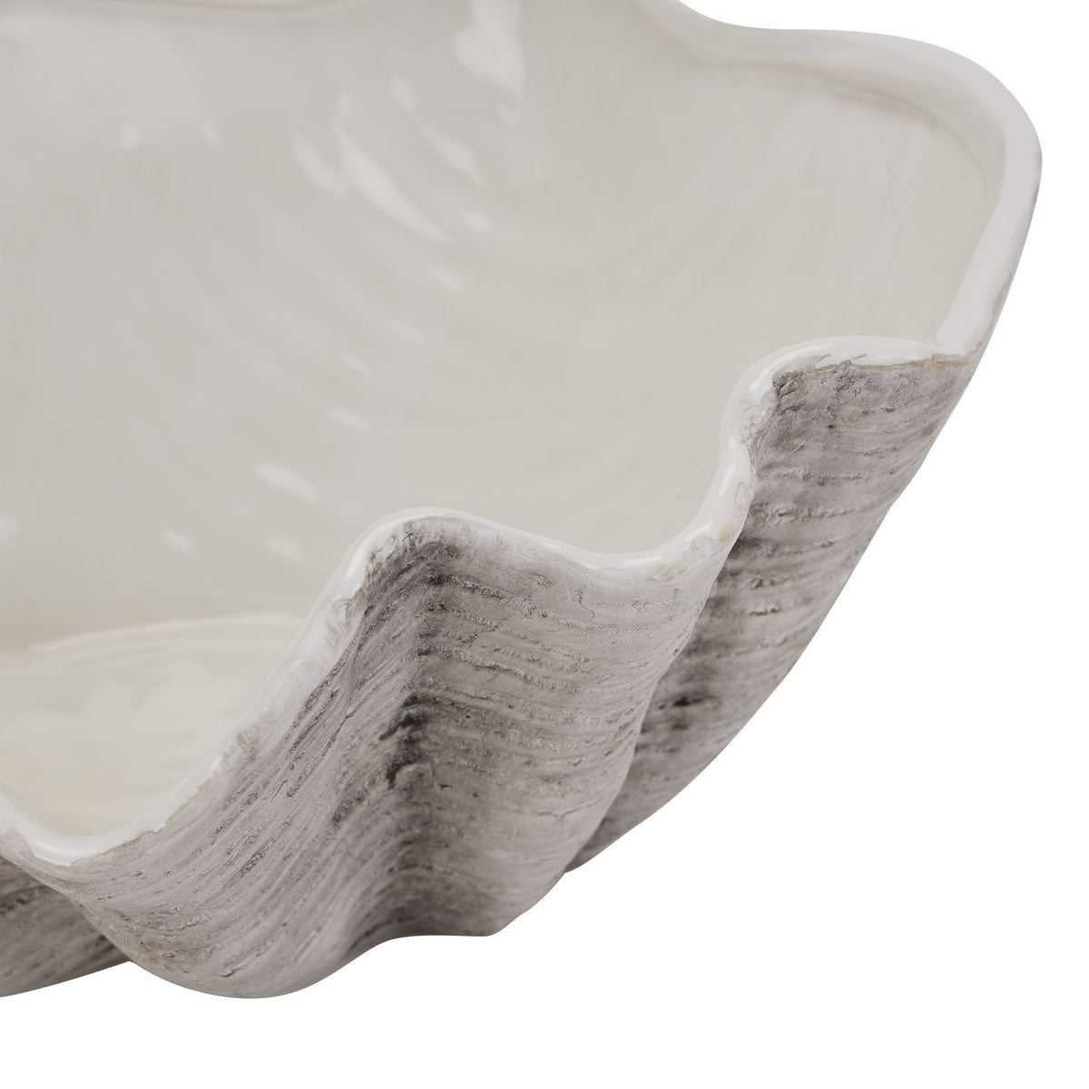 Large Ceramic Adele Shell Bowl - view 2