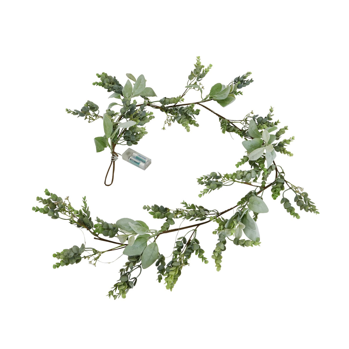 Winter Garland With Eucalyptus And Lambs Ear - view 2