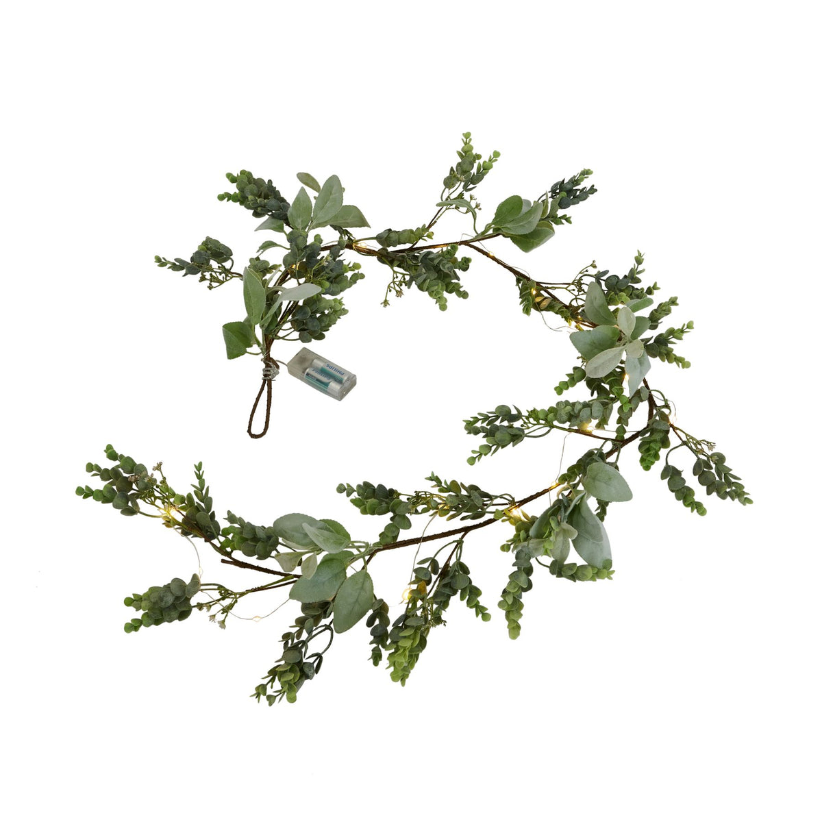 Winter Garland With Eucalyptus And Lambs Ear