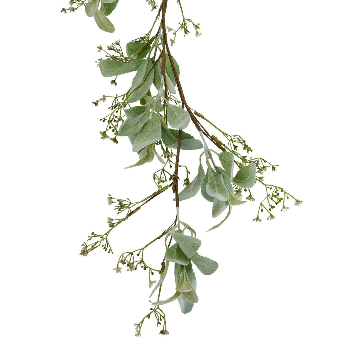Winter Garland With Lambs Ear And Wax Flower - view 2