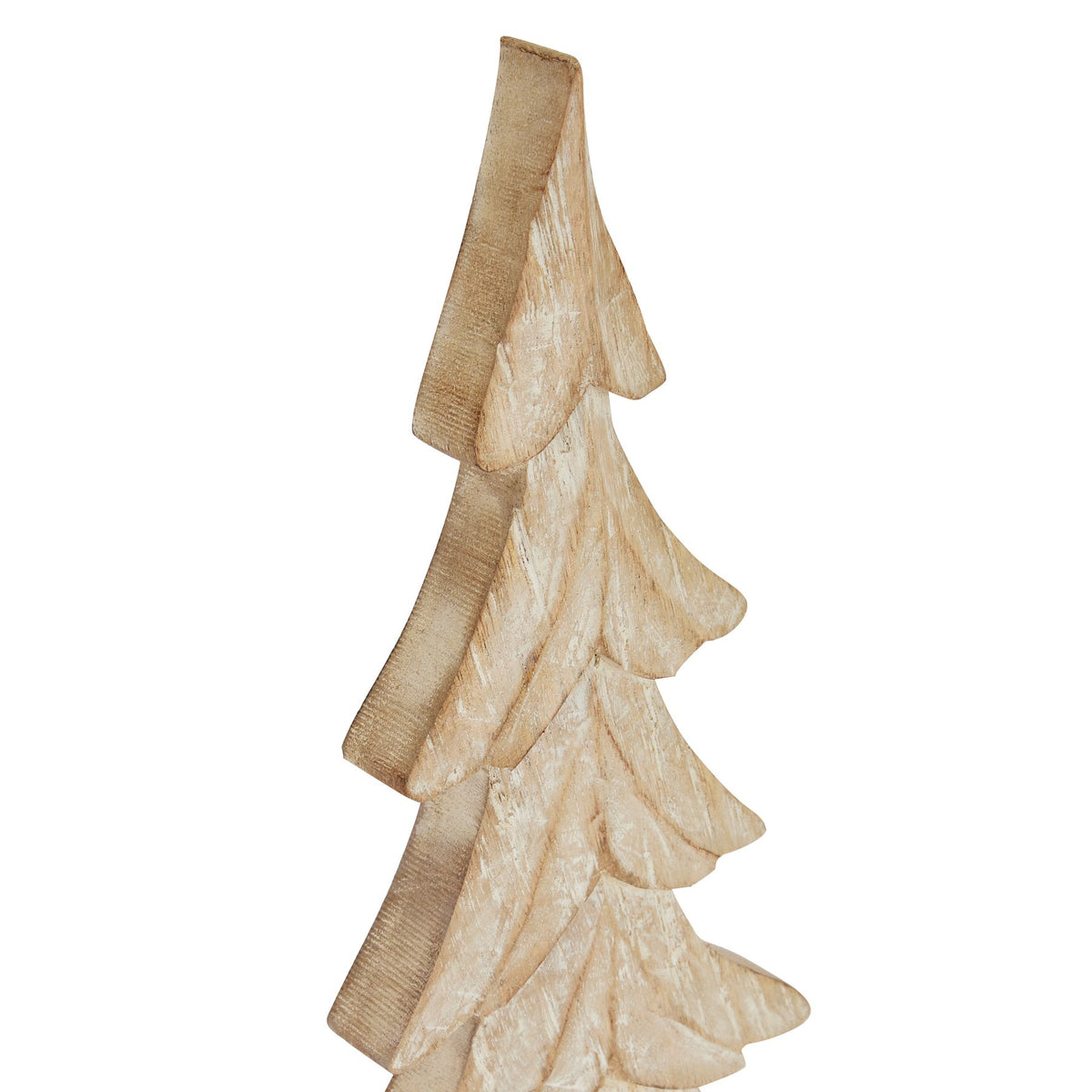 Carved Wood Christmas Tree - view 2
