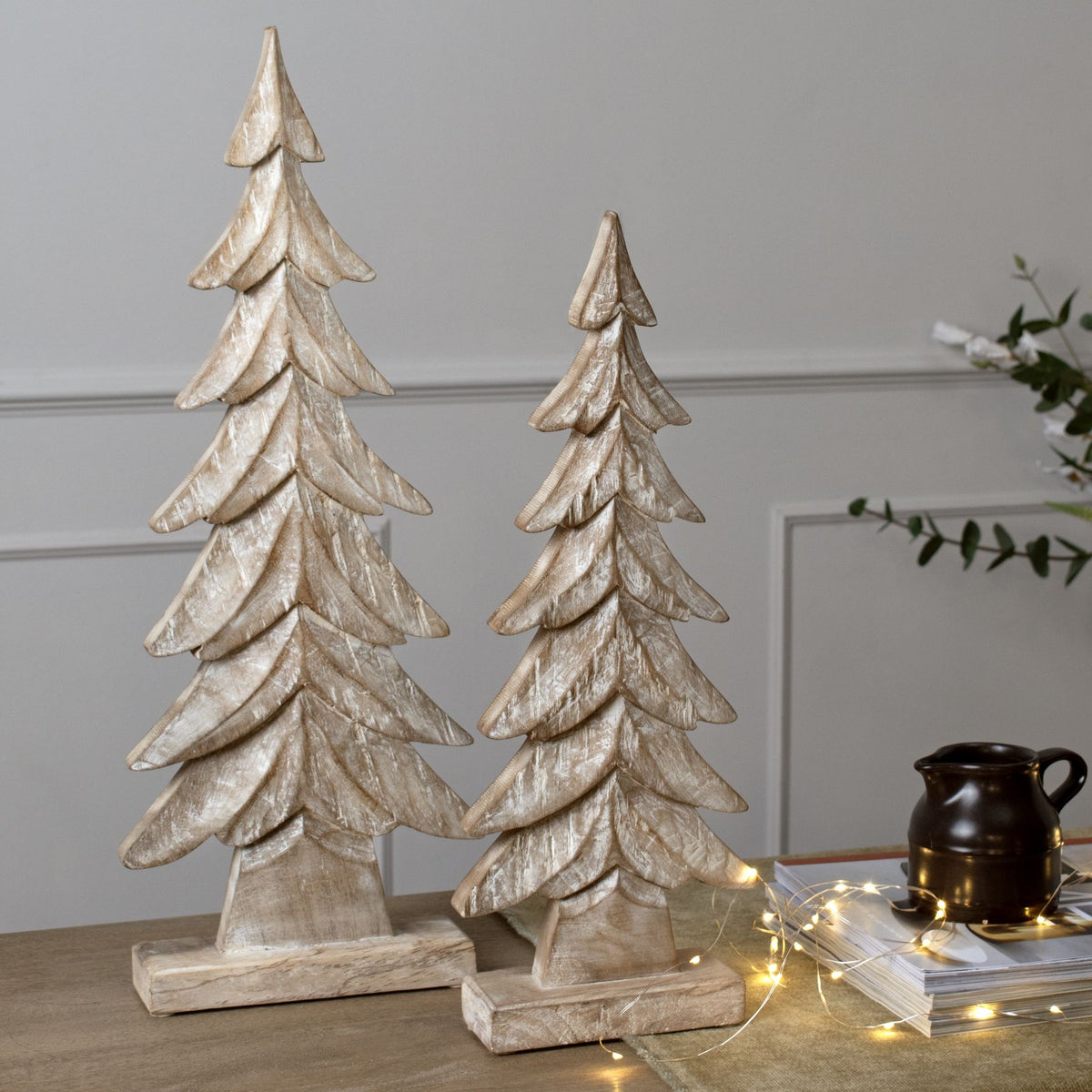 Carved Wood Christmas Tree - view 4