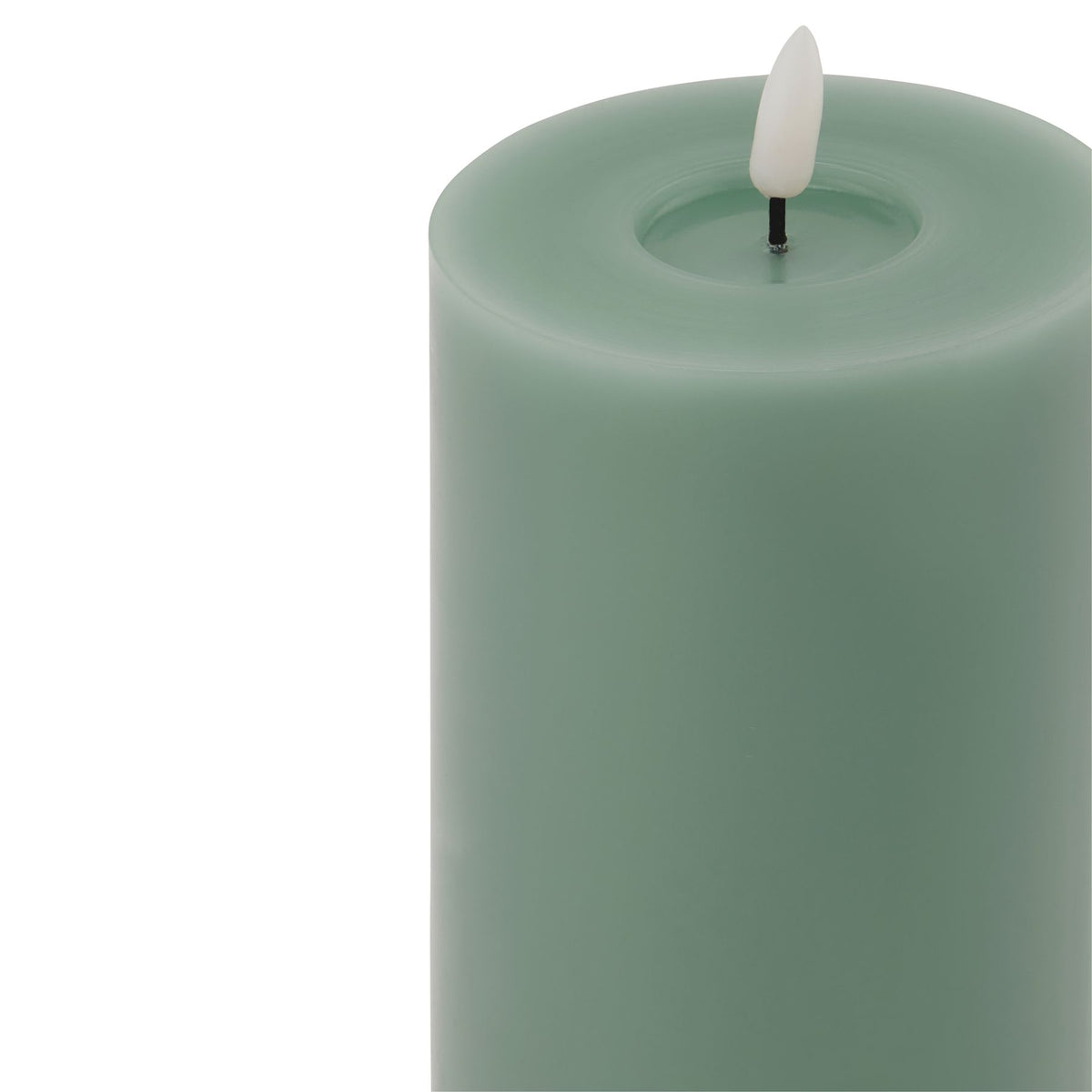 Luxe Collection Melt Effect 3.5x9 Sage LED Wax Candle - view 2