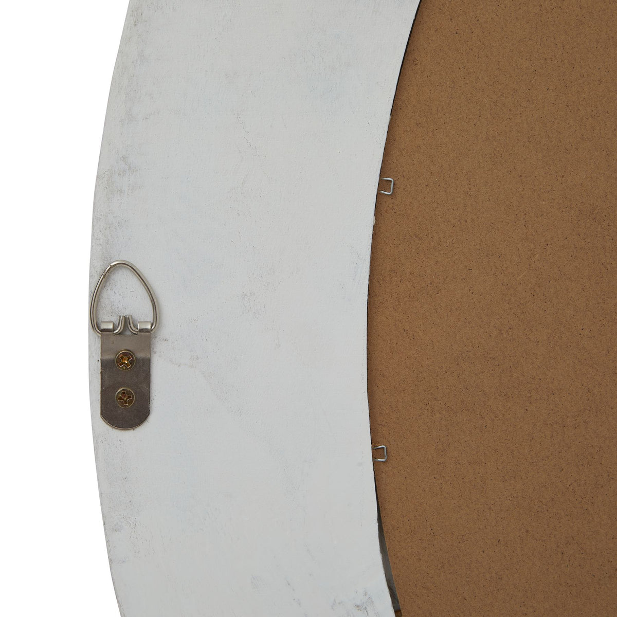 Washed Wood Round Framed Mirror - view 3
