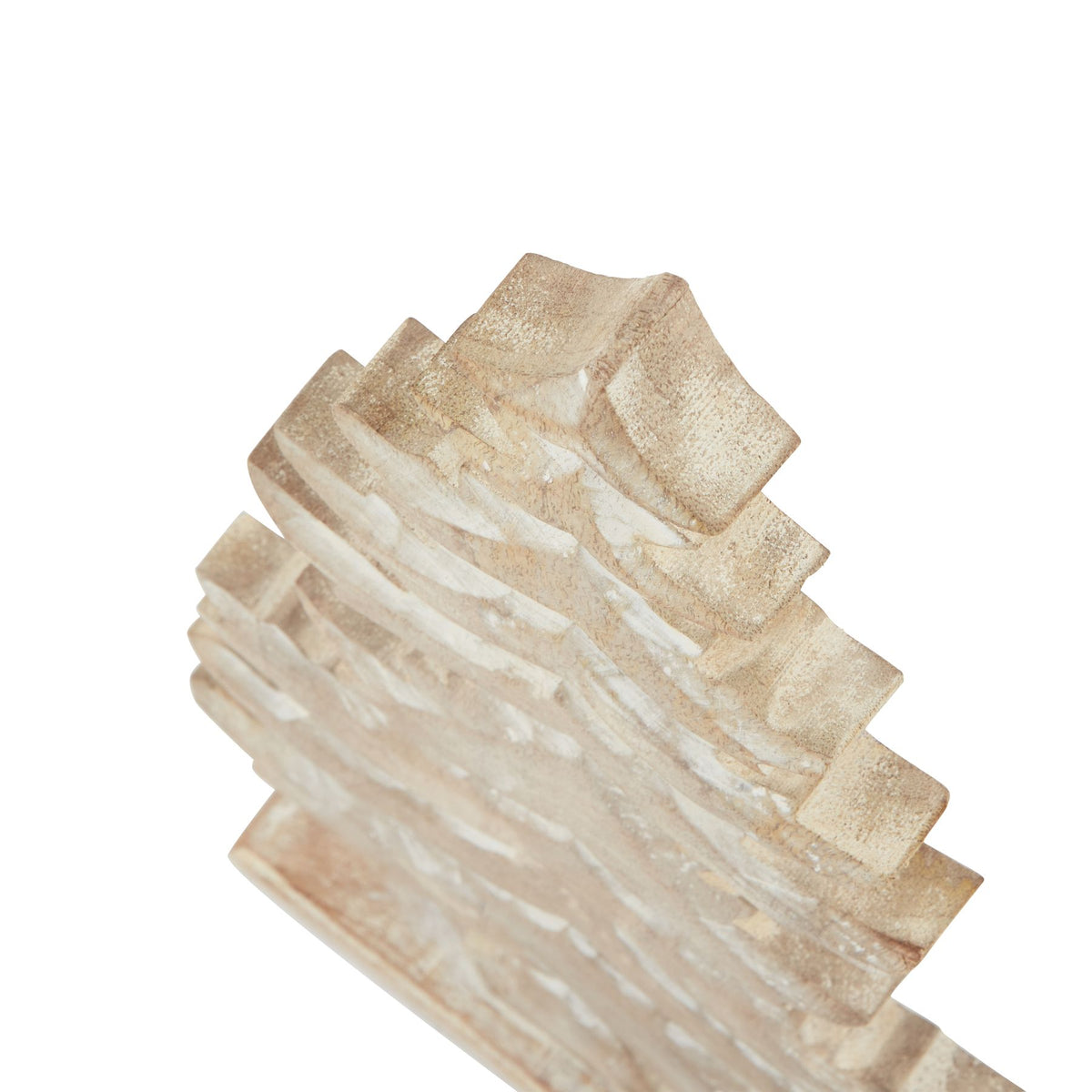 White Wash Collection Wooden Large Tiered Tree Decoration - view 2