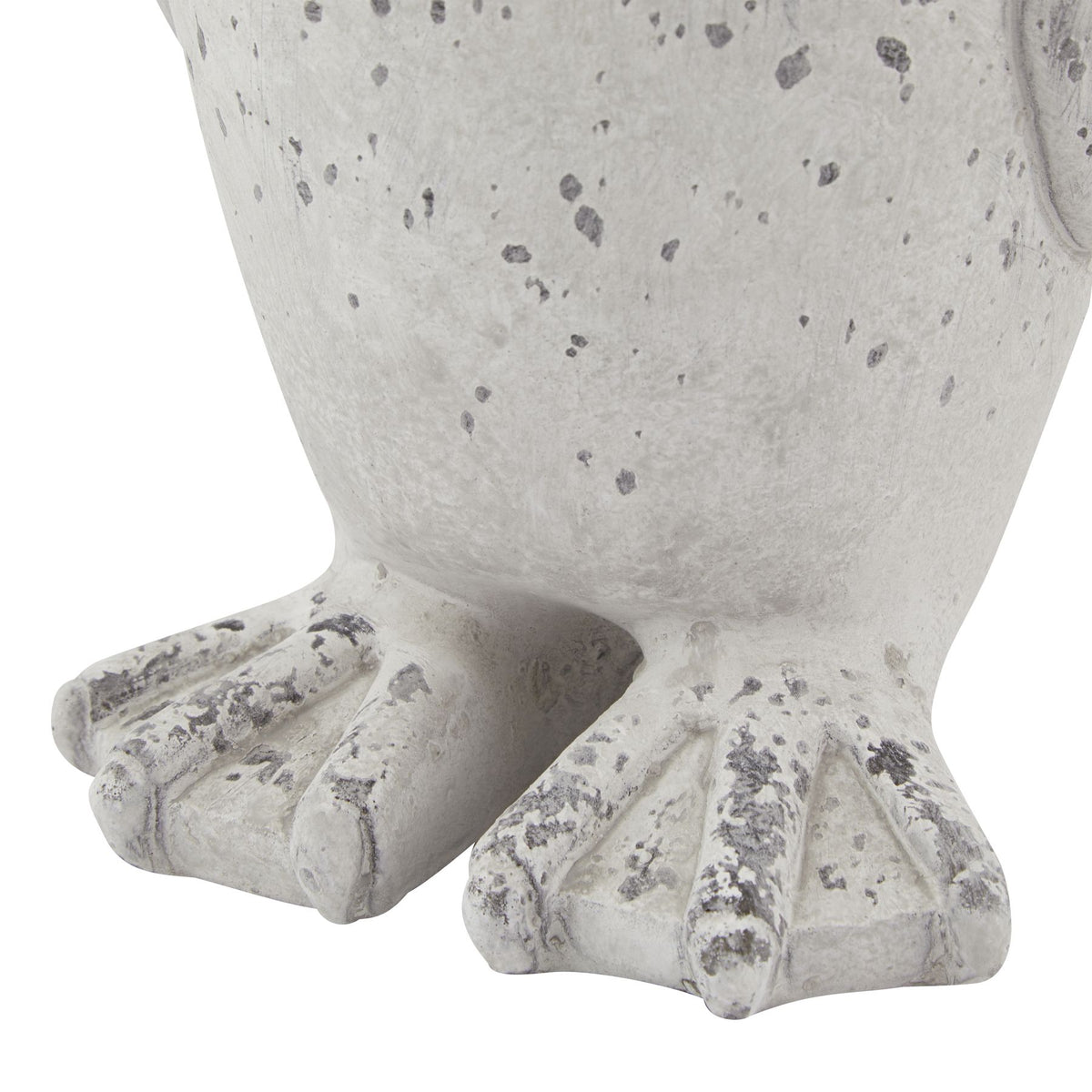 Medium Grey Stone Effect Penguin Statue - view 3