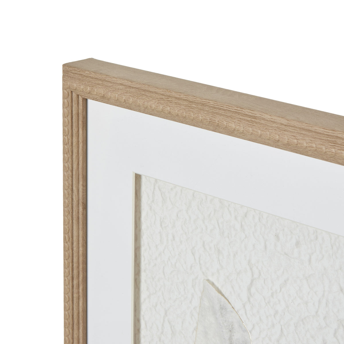 Solli White Feathers Art Mounted In Beaded Frame - view 4