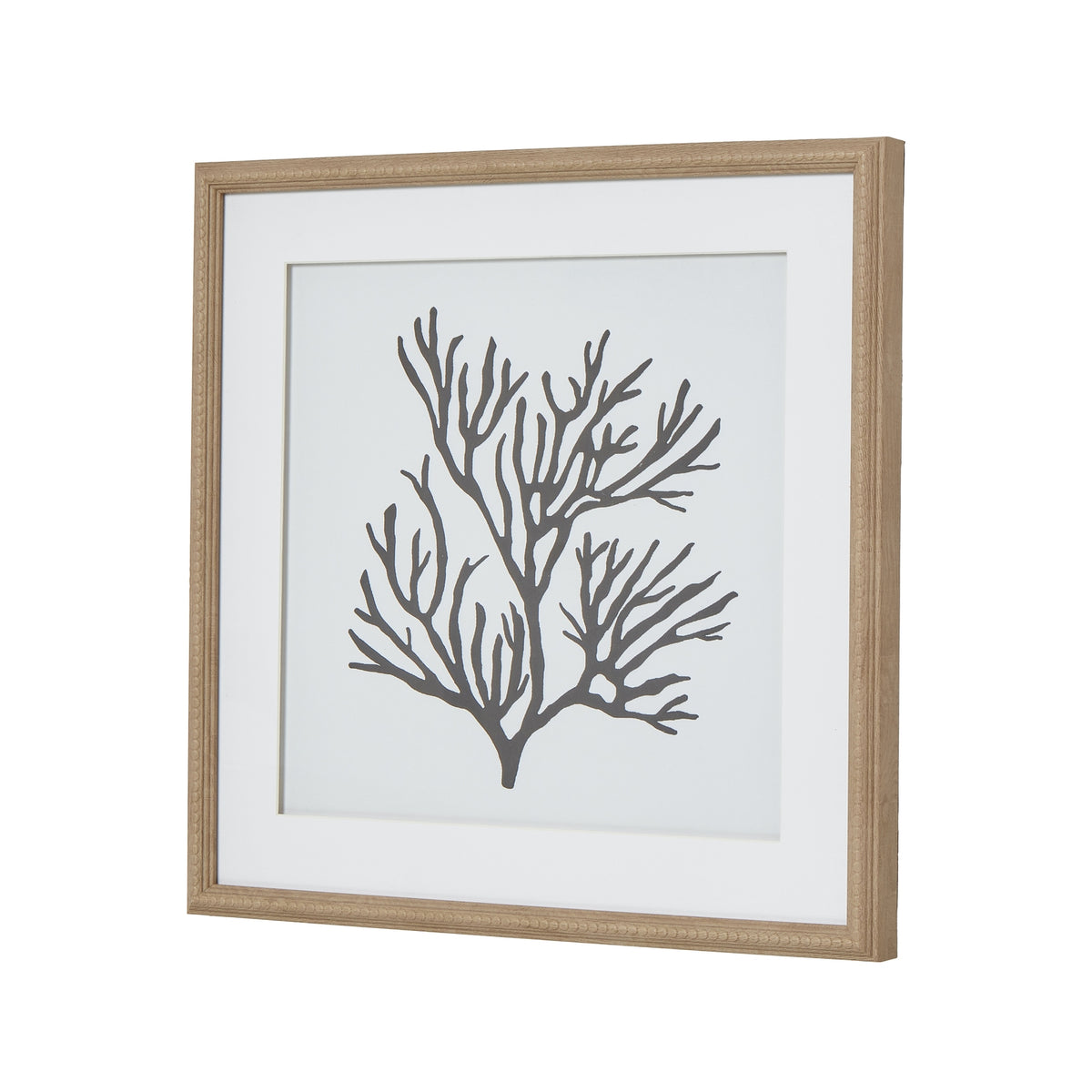 Reef Coral Art Mounted In Beaded Frame - view 2