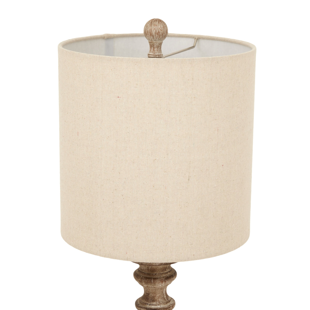 Pallido Candlestick Table Lamp With Linen Shade - view 4