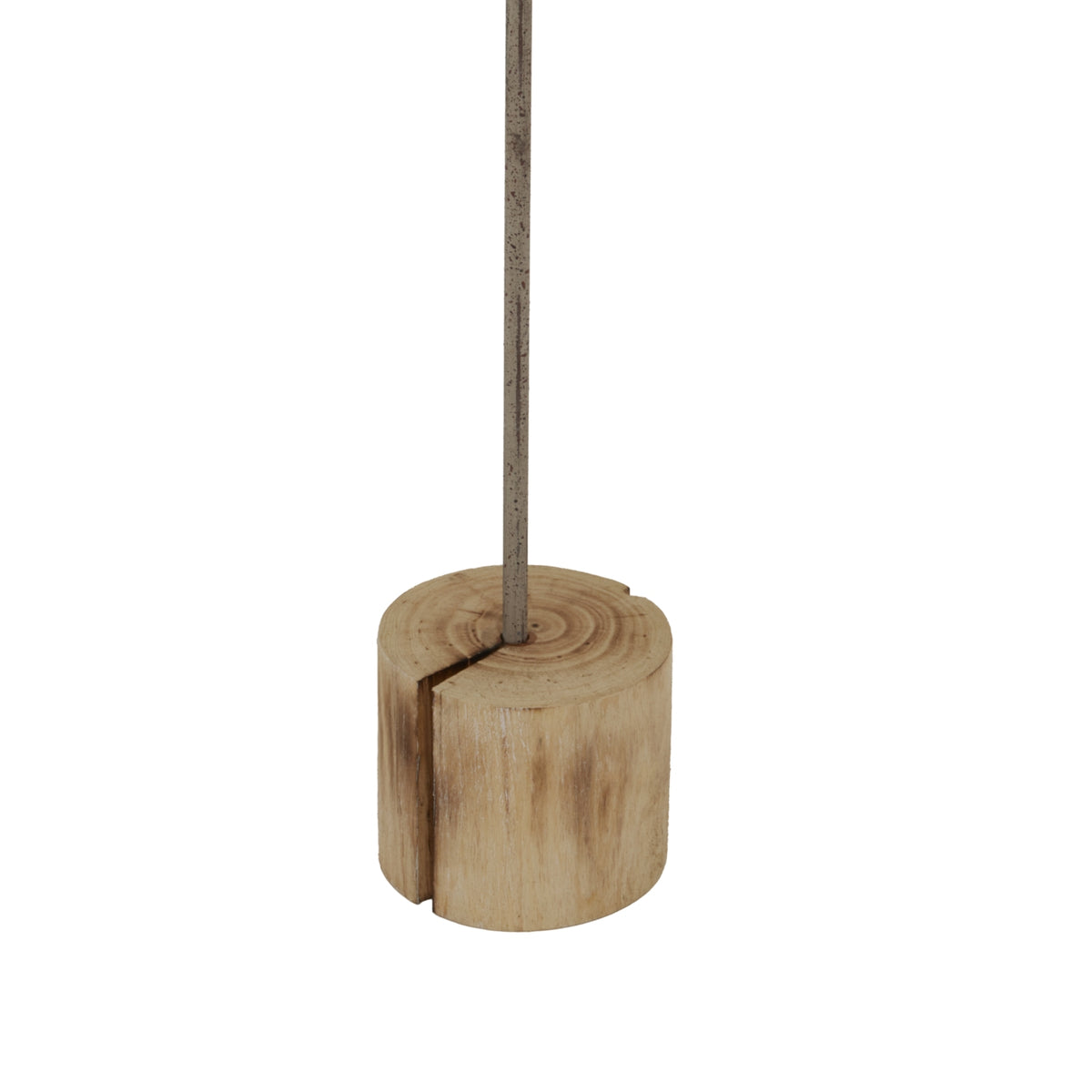 Large Natural Rustic Star on Wood Stand with Glass Votive - view 3