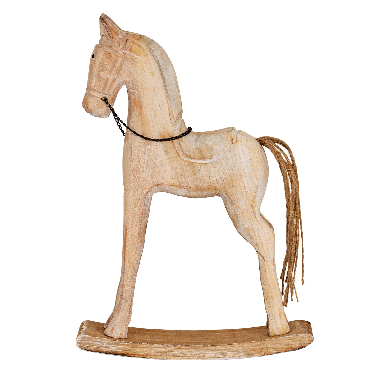 Large Natural Rustic Rocking Horse - view 2