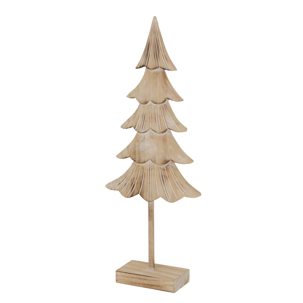 Medium Rustic Fir Tree on Stand - view 2