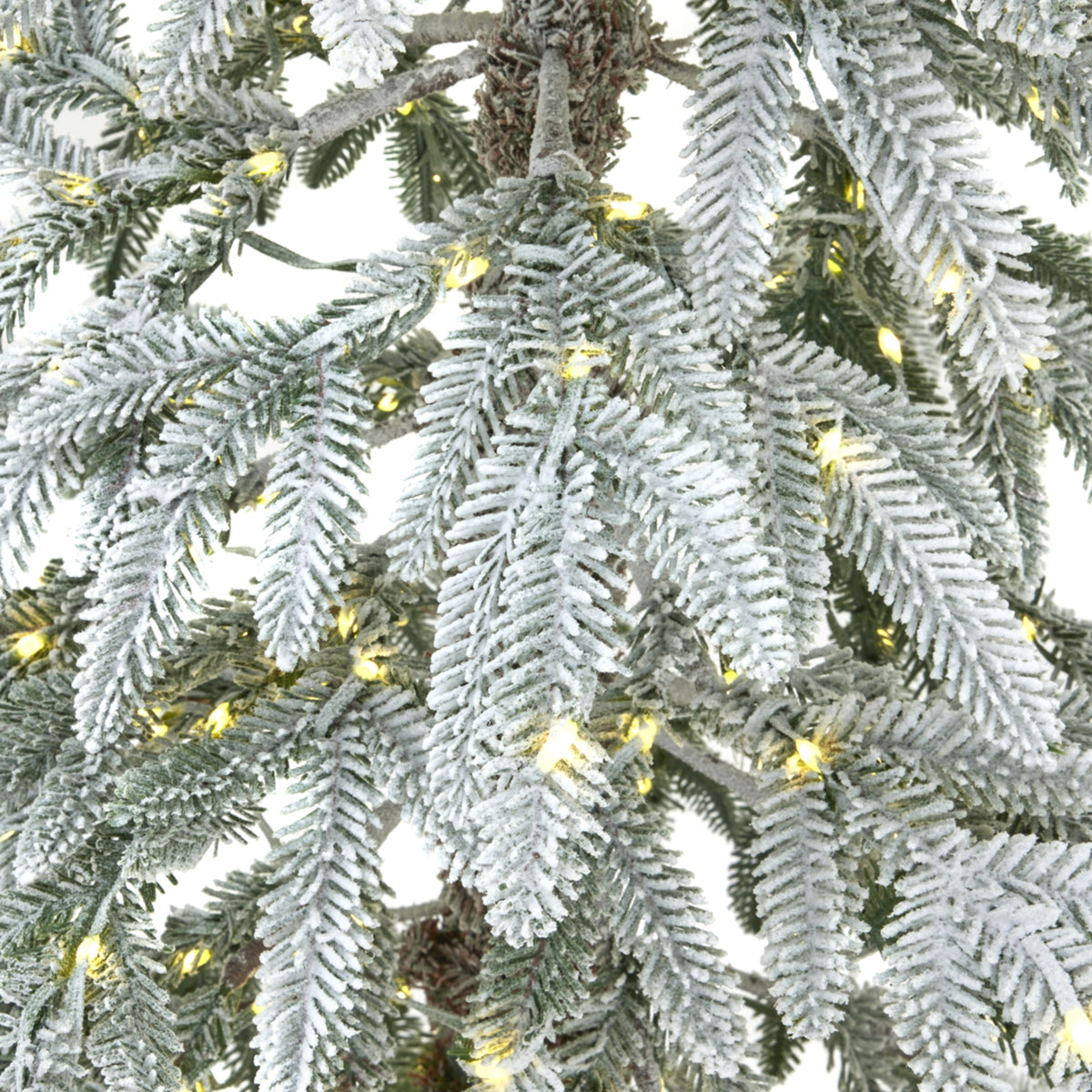 Large Snowy Woodland Pre-Lit 350 LED Christmas Tree - view 3