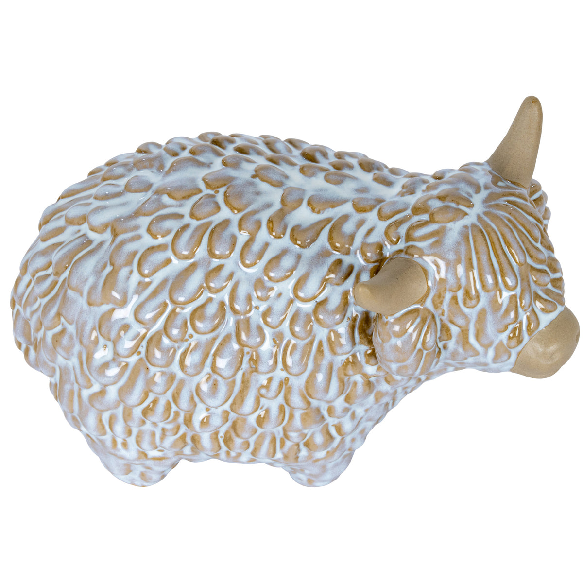 Medium Alora Ceramic Highland Cow - view 4