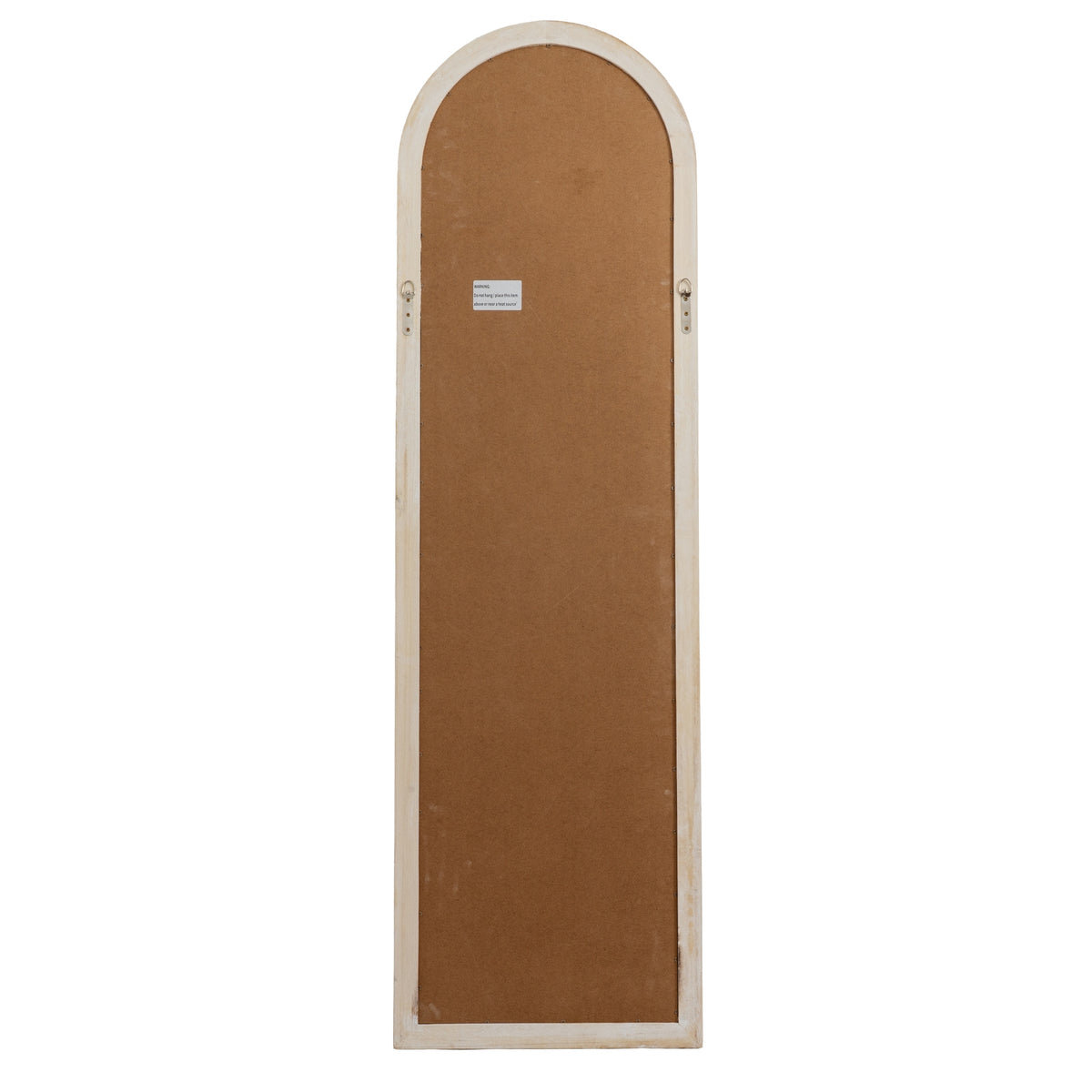 Washed Wood Tall Arched Window Mirror - view 4