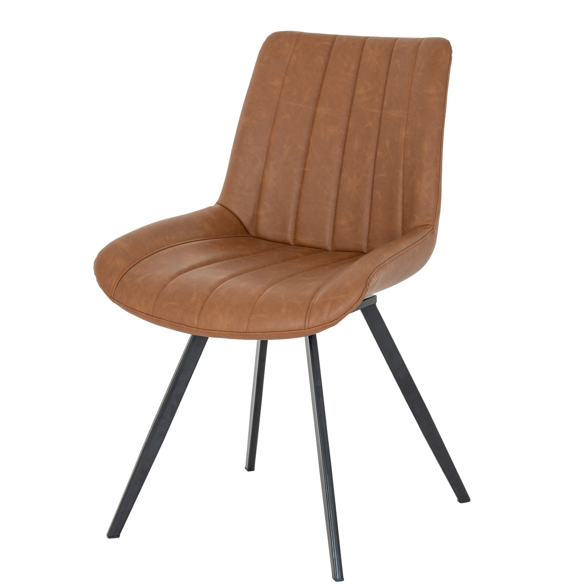 Malmo Tan Swivel Dining Chair - view 2