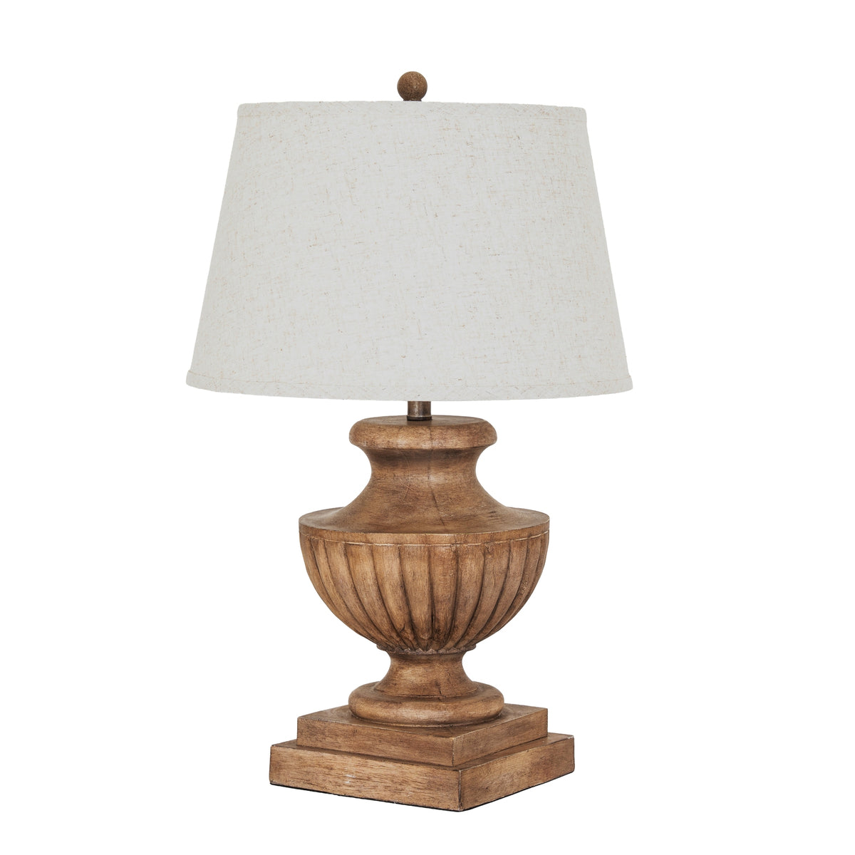 Marbelle Table Lamp With Edged Linen Shade - view 2