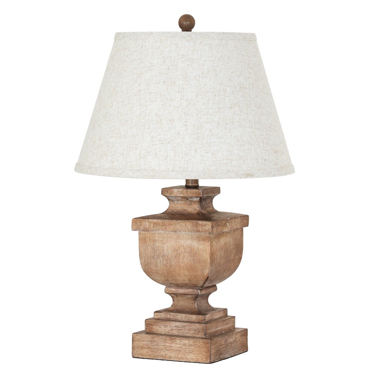Ravelle Table Lamp With Edged Linen Shade - view 2