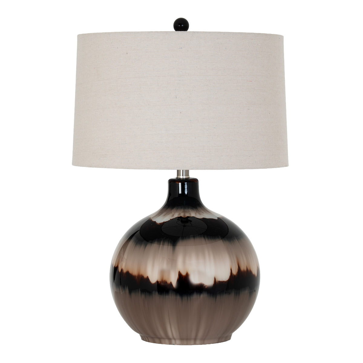 Sepia Shadows Table Lamp With Linen Shade - view 3
