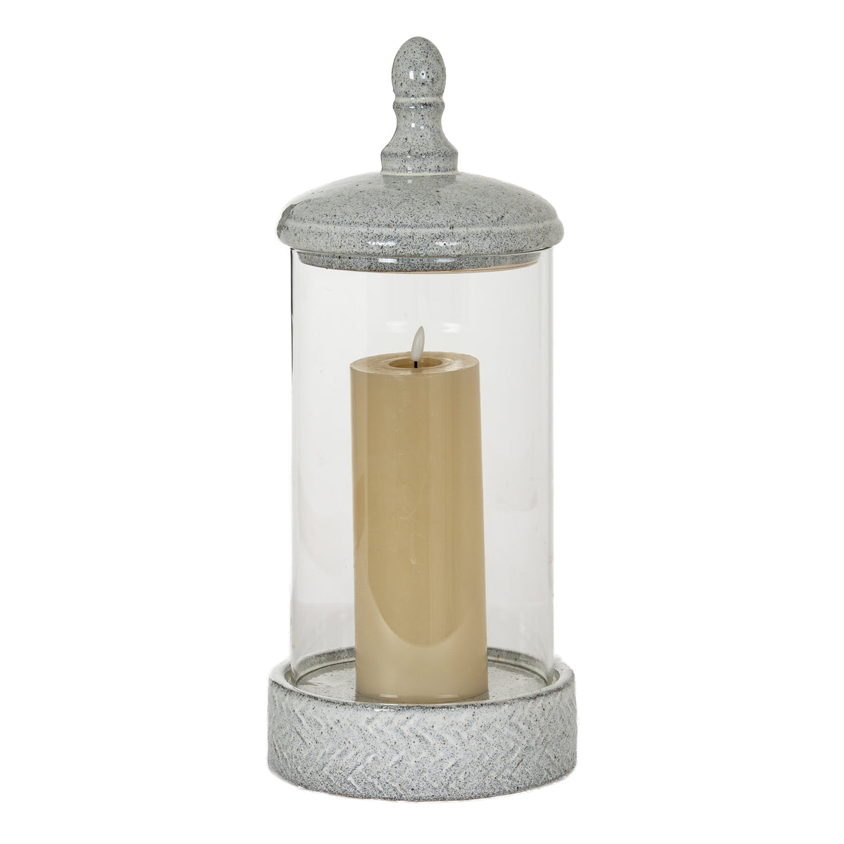 Sona Large Hurricane Lantern with Lid - view 2