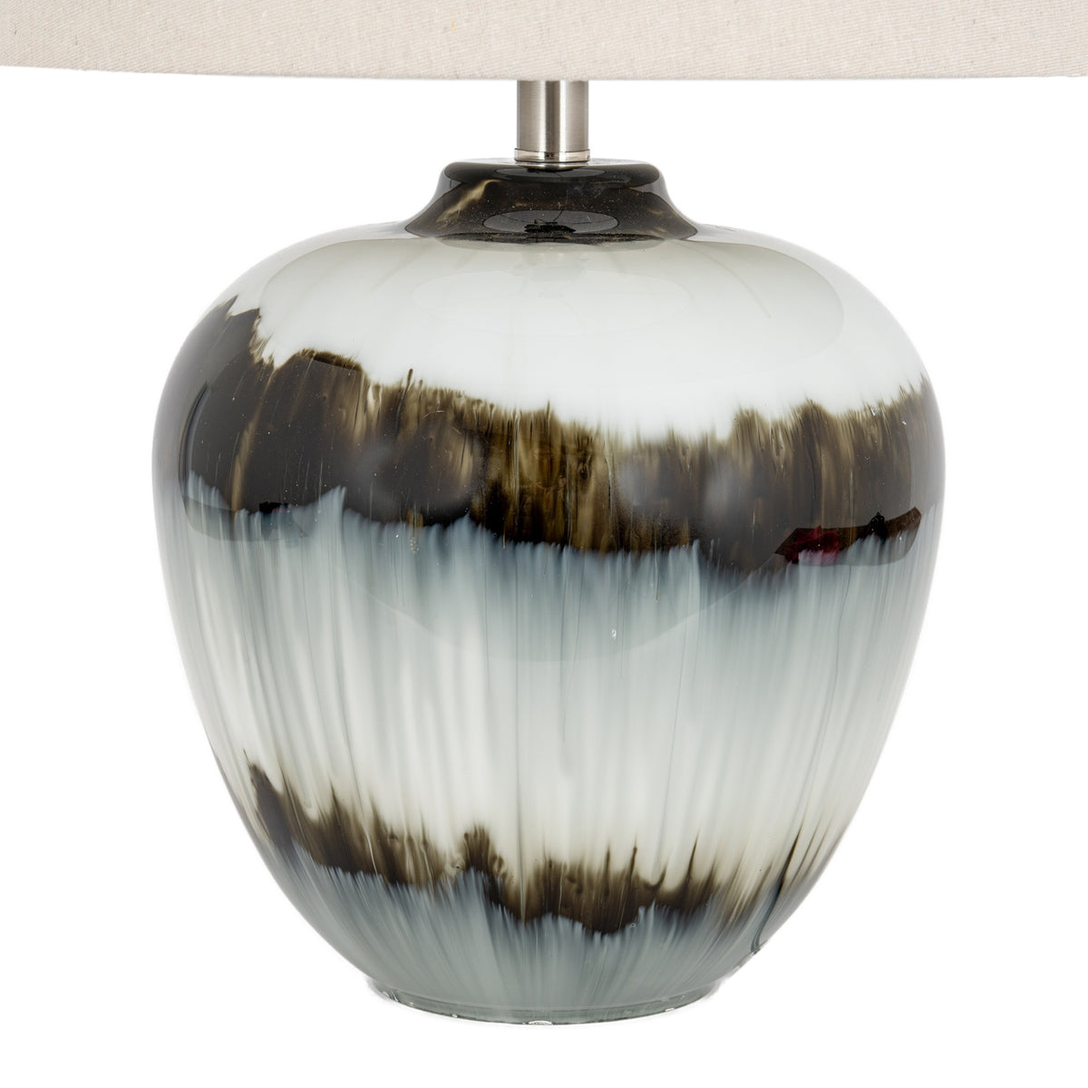 Midnight Shadows Table Lamp With Linen Shade - view 4