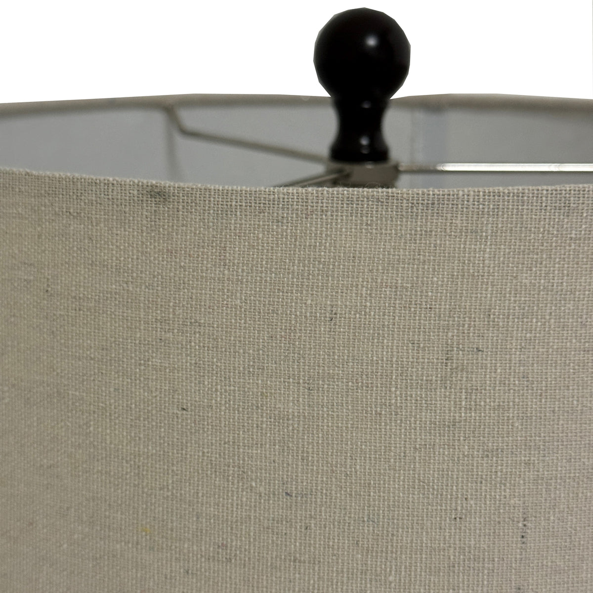Sepia Shadows Squat Table Lamp With Linen Shade - view 3