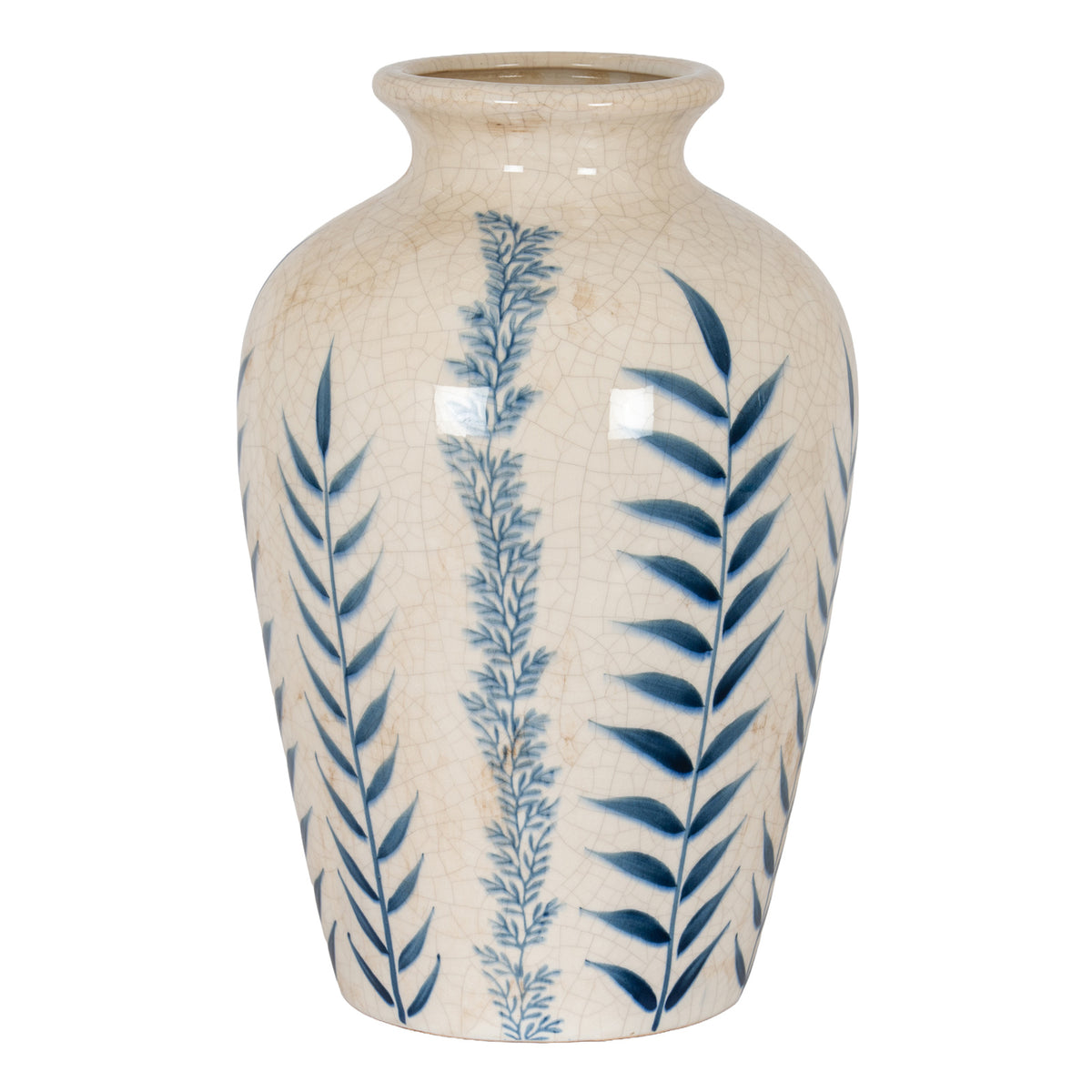Classic Blue Flora Juniper Vase - view 2