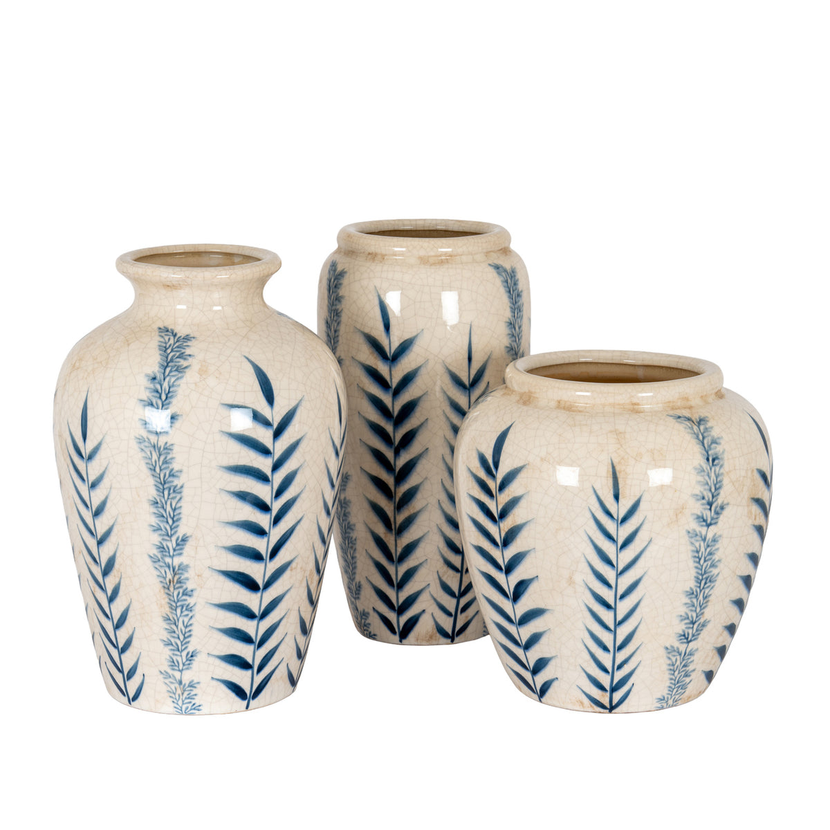 Classic Blue Flora Juniper Vase - view 5