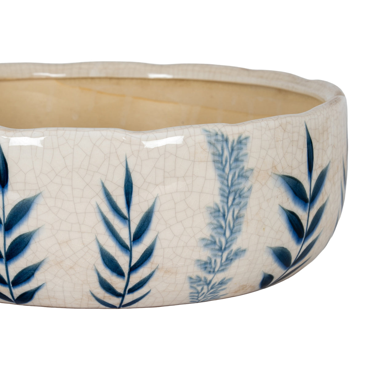 Large Blue Flora Bowl Pot - view 2