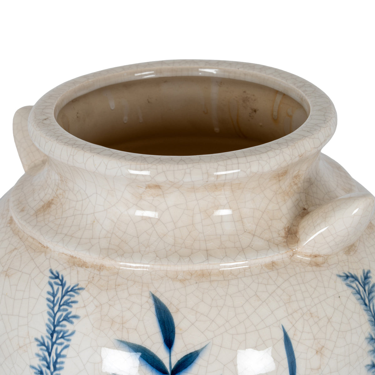 Blue Flora Amphora Vase - view 4