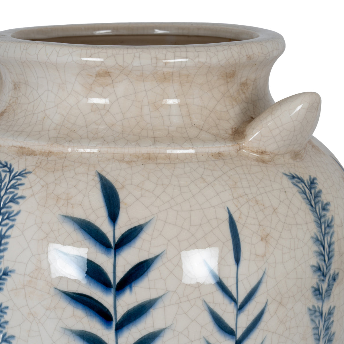 Blue Flora Amphora Vase - view 5