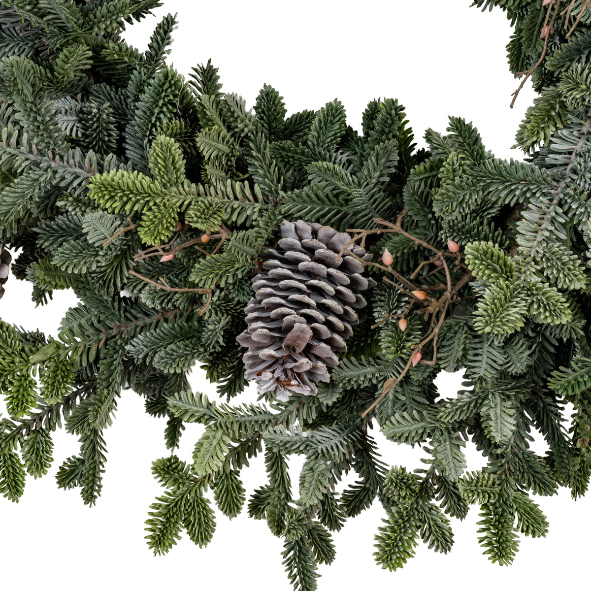 Woodland Pine Wreath With Pinecones - view 2