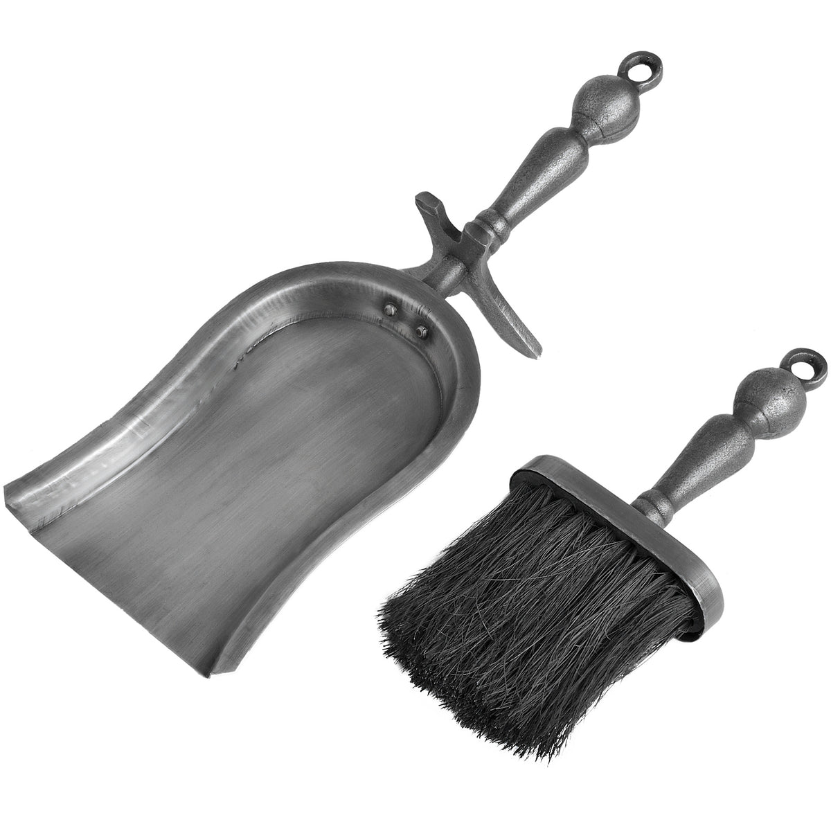 Hearth Tidy Set in Antique Pewter Effect Finish - view 3