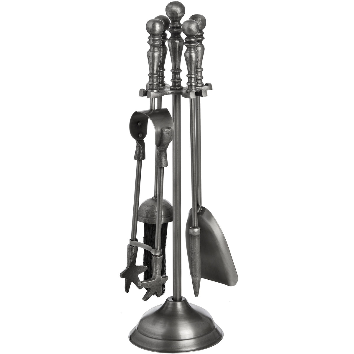 Traditional Companion Set In Antique Pewter - view 2