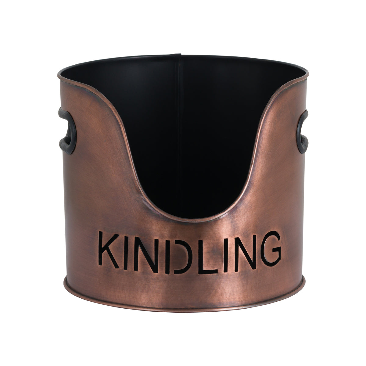 Copper Finish Logs And Kindling Buckets & Matchstick Holder - view 4