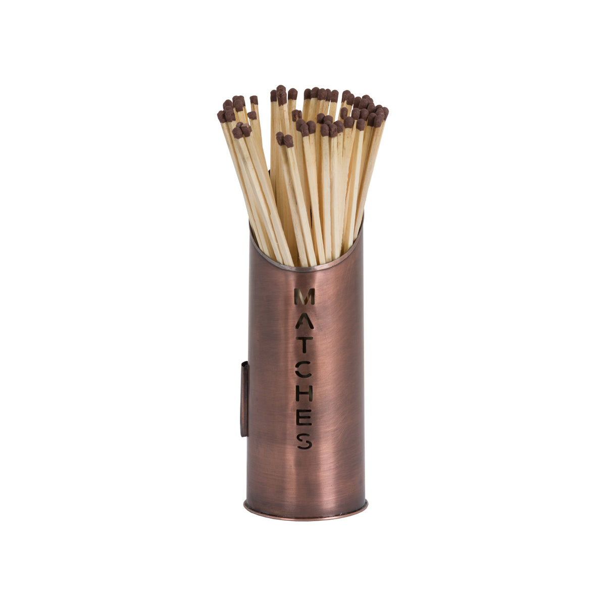 Copper Finish Logs And Kindling Buckets & Matchstick Holder - view 5