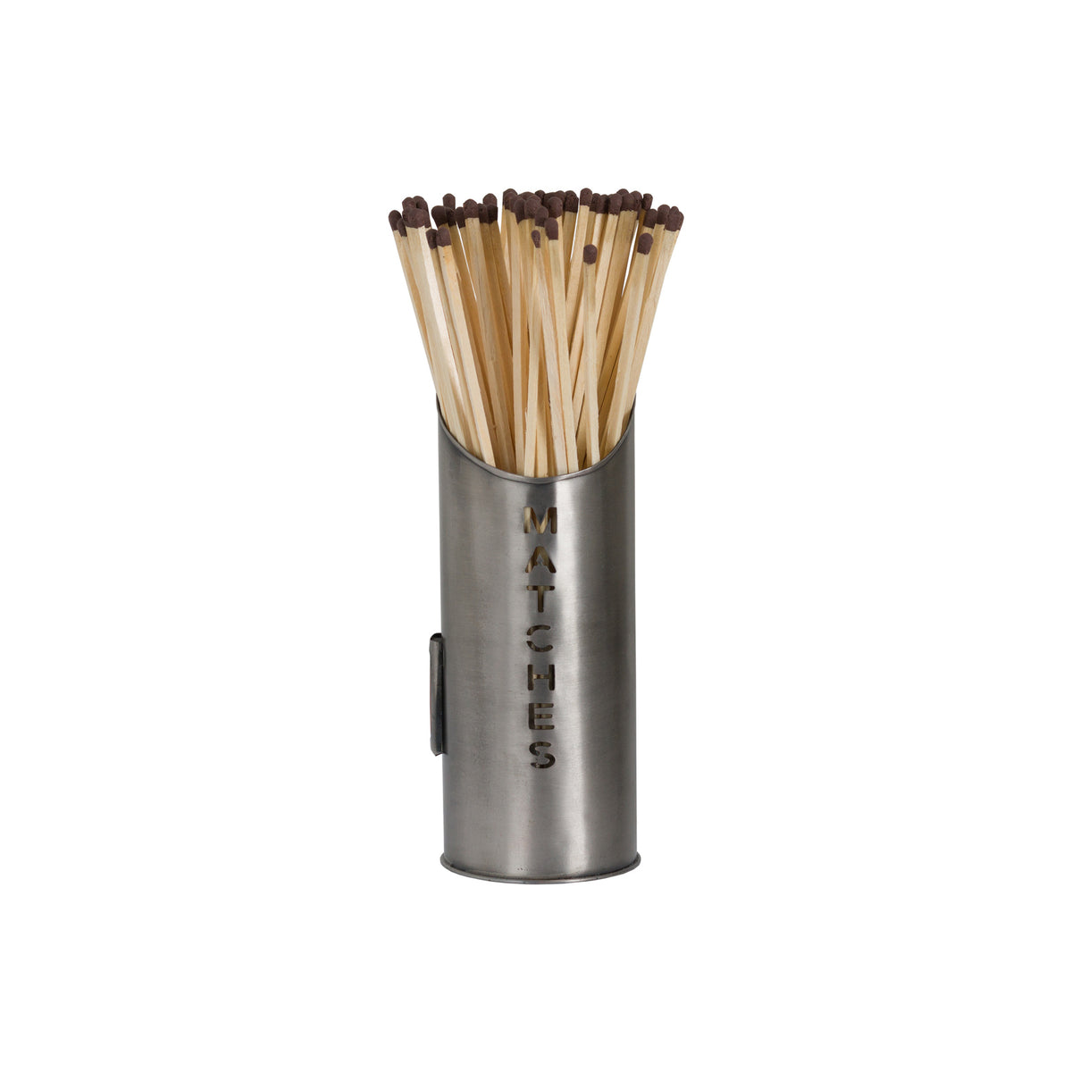 Pewter Finish Logs And Kindling Buckets & Matchstick Holder - view 5