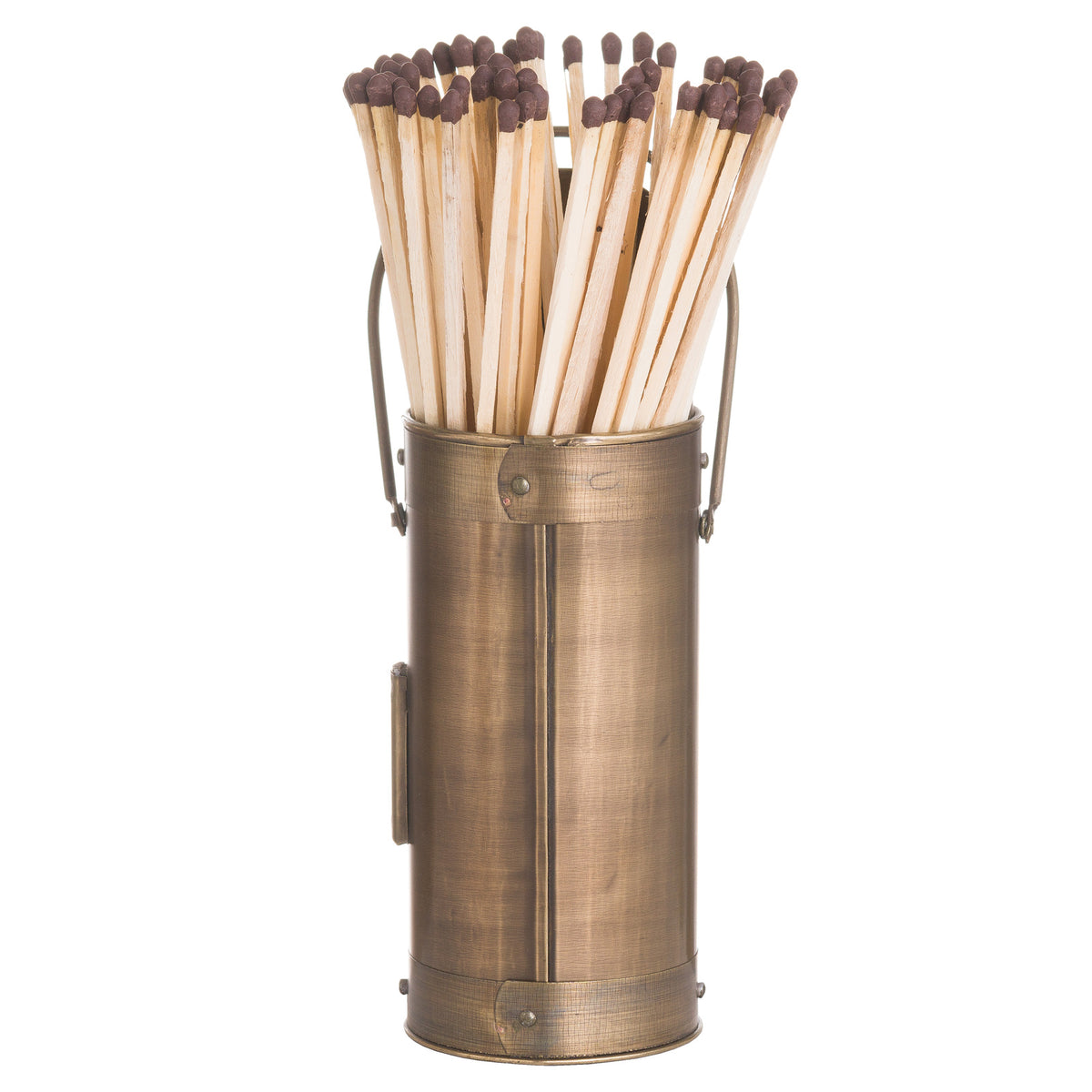 Antique Bronze Matchstick Holder With 60 Matches - view 3