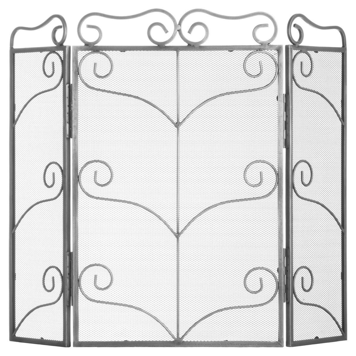 Heavy Large Antique Silver Fire Screen - view 2